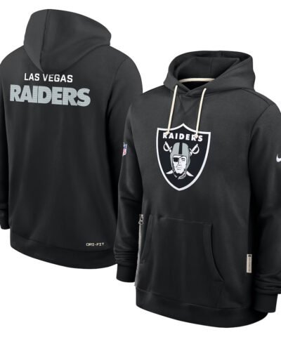 Las Vegas Raiders Initial Home Sideline Men's Nike Dri-FIT NFL Pullover Hoodie
