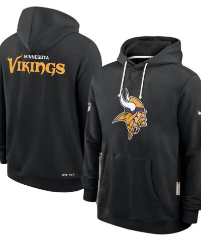 Minnesota Vikings Initial Home Sideline Men's Nike Dri-FIT NFL Pullover Hoodie