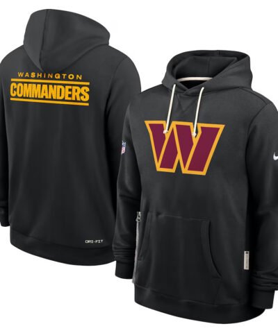 Washington Commanders Initial Home Sideline Men's Nike Dri-FIT NFL Pullover Hoodie