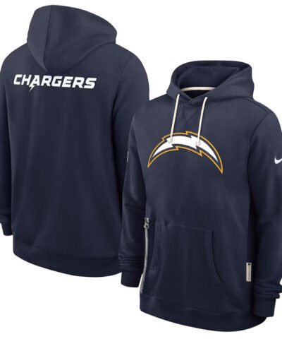 Men's Nike Navy Los Angeles Chargers Sideline Standard Issue Alt 2 Dri-FIT Hoodie
