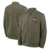 Kansas City Chiefs Nike 2025 Salute to Service Sideline Full-Zip Bomber Jacket - Olive