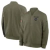 Dallas Cowboys Nike 2025 Salute to Service Sideline Full-Zip Bomber Jacket - Olive