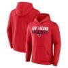 Men's Fanatics Red New England Patriots Fade Out Fitted Pullover Hoodie
