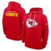 Kansas City Chiefs Nike Red Sideline Club Fleece Hoodie