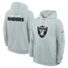 Nike Men's Las Vegas Raiders Silver Sideline Standard Issue Initial Home Dri-FIT Hoodie.