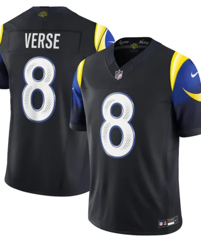 Men's Los Angeles Rams Jared Verse Nike Midnight Blue 2025 Rivalries Collection Limited Jersey
