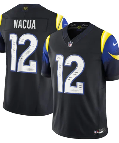 Men's Los Angeles Rams Puka Nacua Nike Midnight Blue 2025 Rivalries Collection Limited Jersey