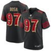 San Francisco 49ers Nike Game Rivalry Jersey - Black - Nick Bosa - Mens